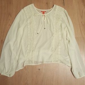 Chelsea & Violet | Sheer Long-sleeved Top